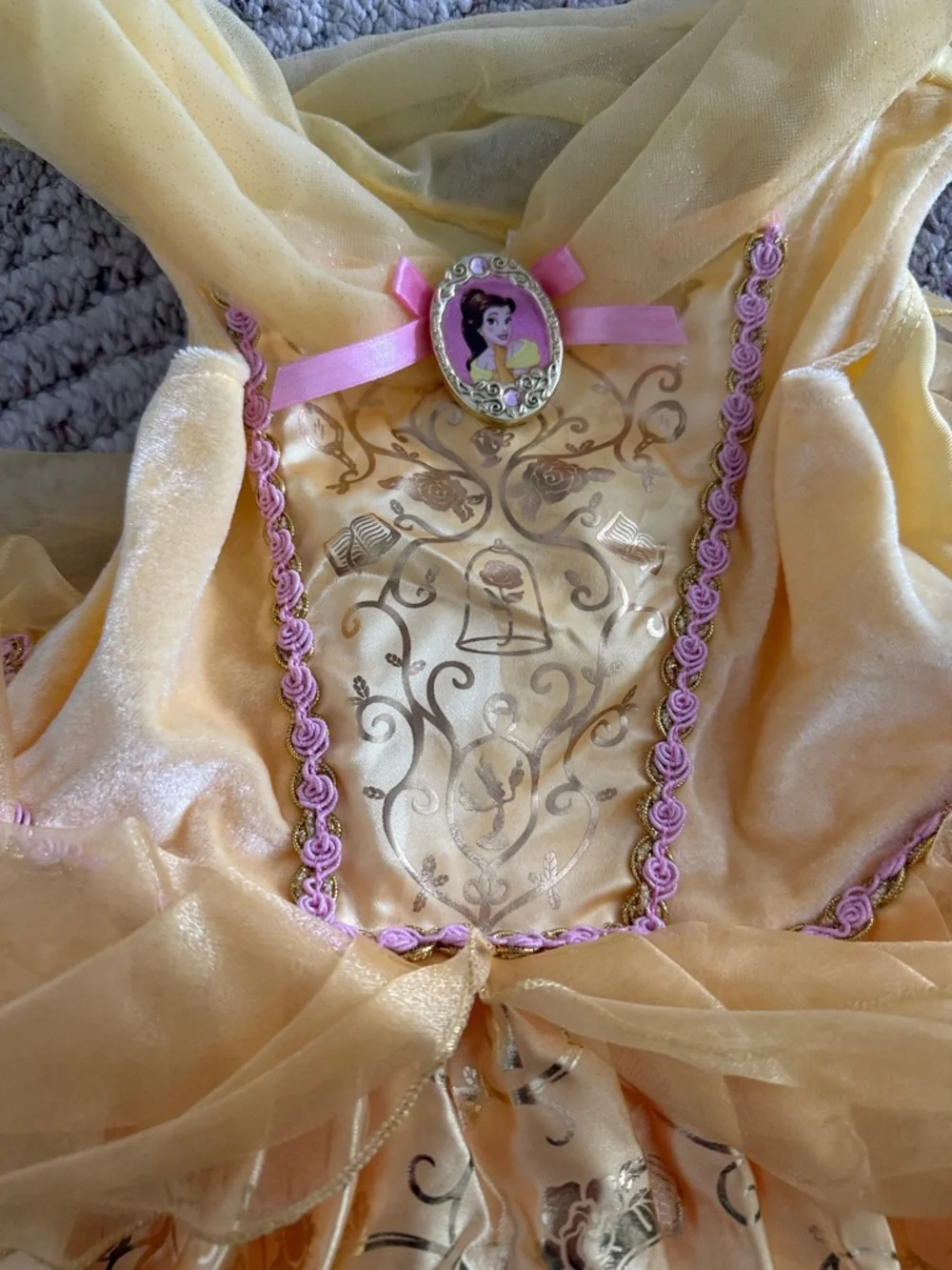 Disney Yellow and Pink Princess Costume Dress - Picture 4 of 9